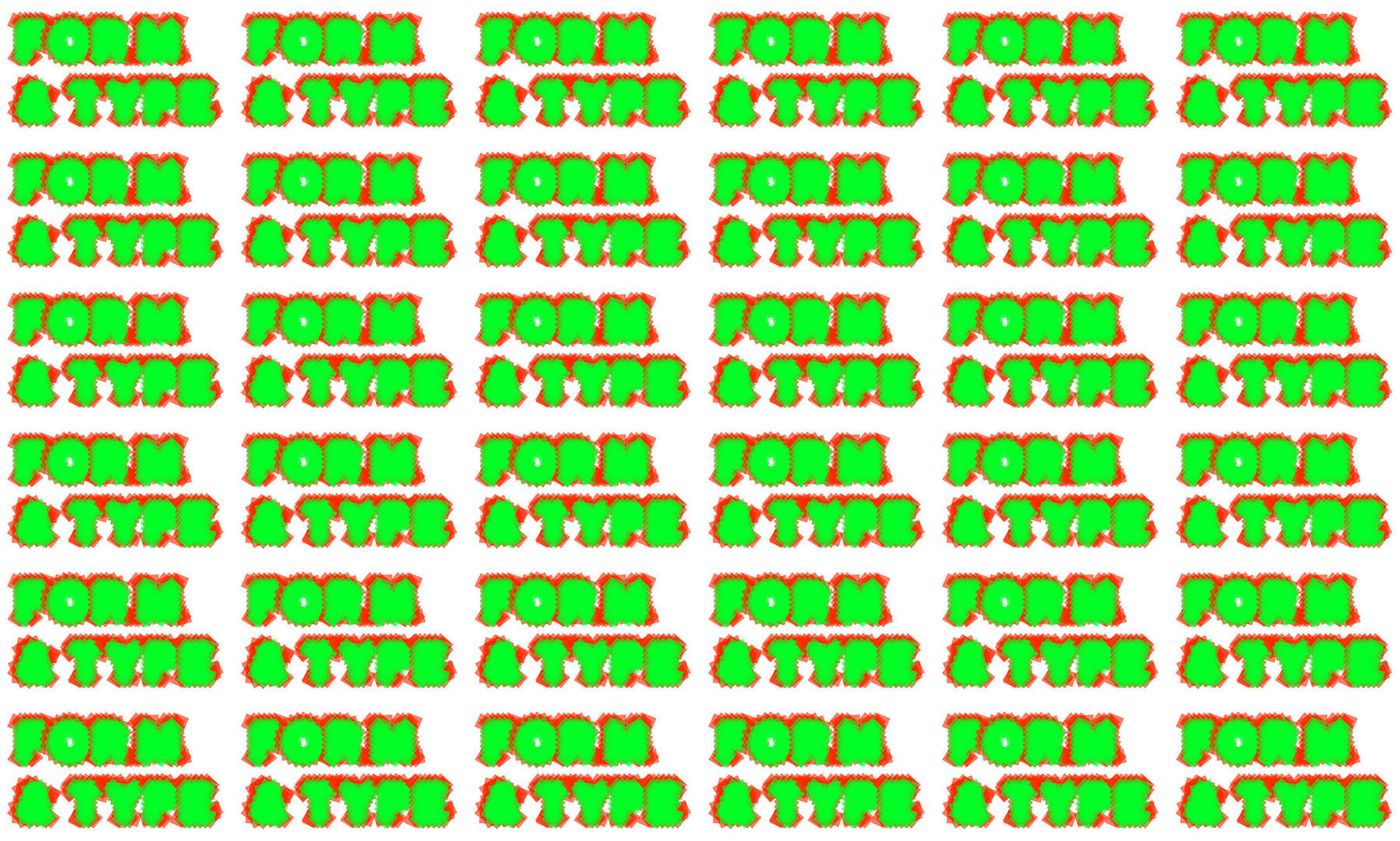 composition typographique avec Form & Type, Outil de création typographique